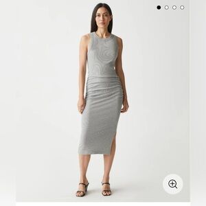 Michael Stars Wren Ribbed Midi Dress - Small